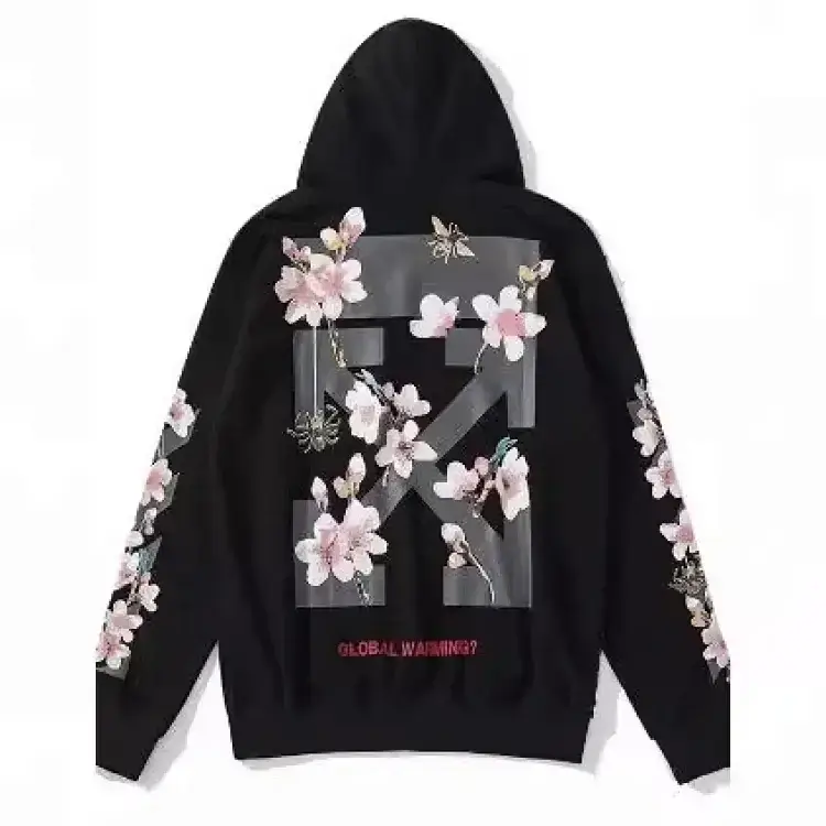 OFF-WHITE Black Cherry Blossom Hoodie