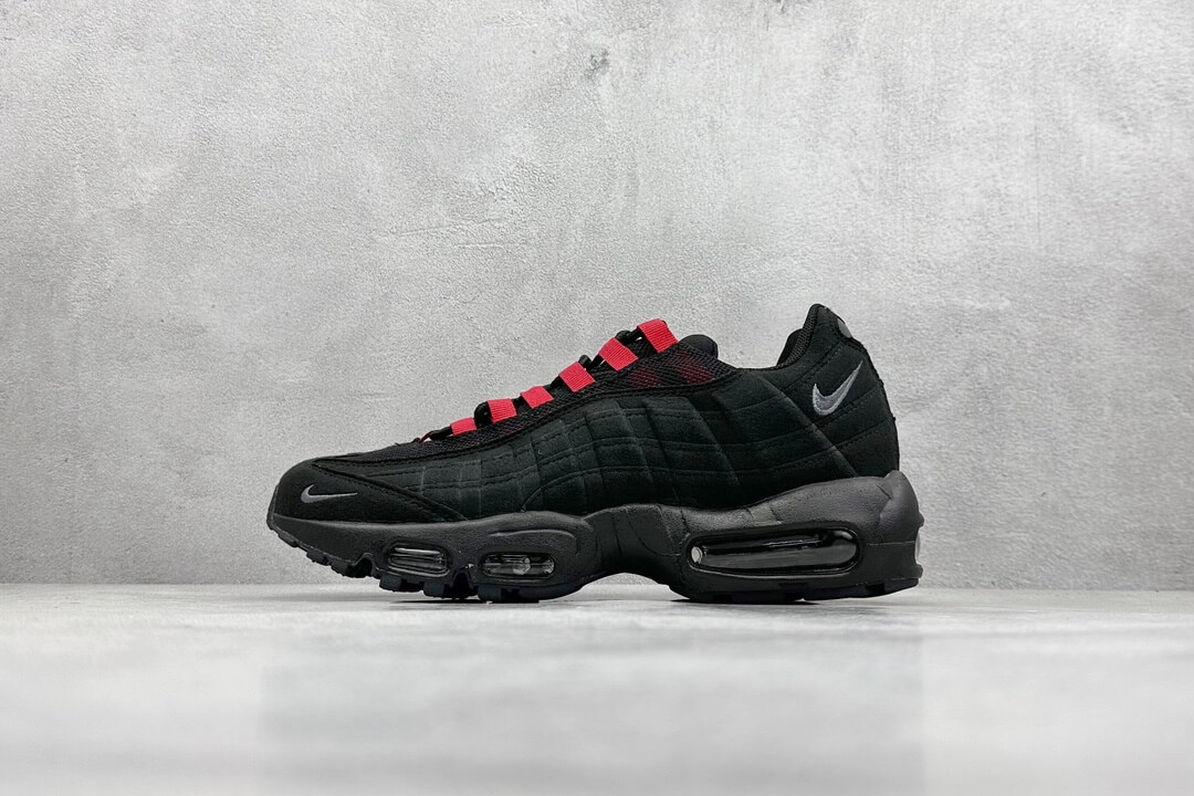 Nike Air Max 95 Black with Red Accents Sneakers