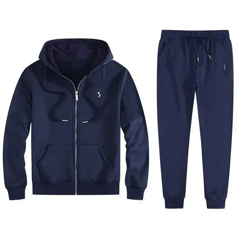 Polo Ralph Lauren  Navy Blue Full - Zip Hoodie & Jogger Pants Set