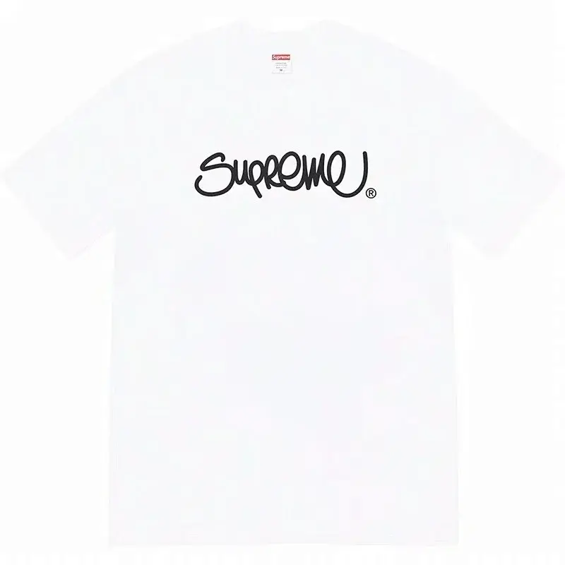 Supreme White Script Logo Tee
