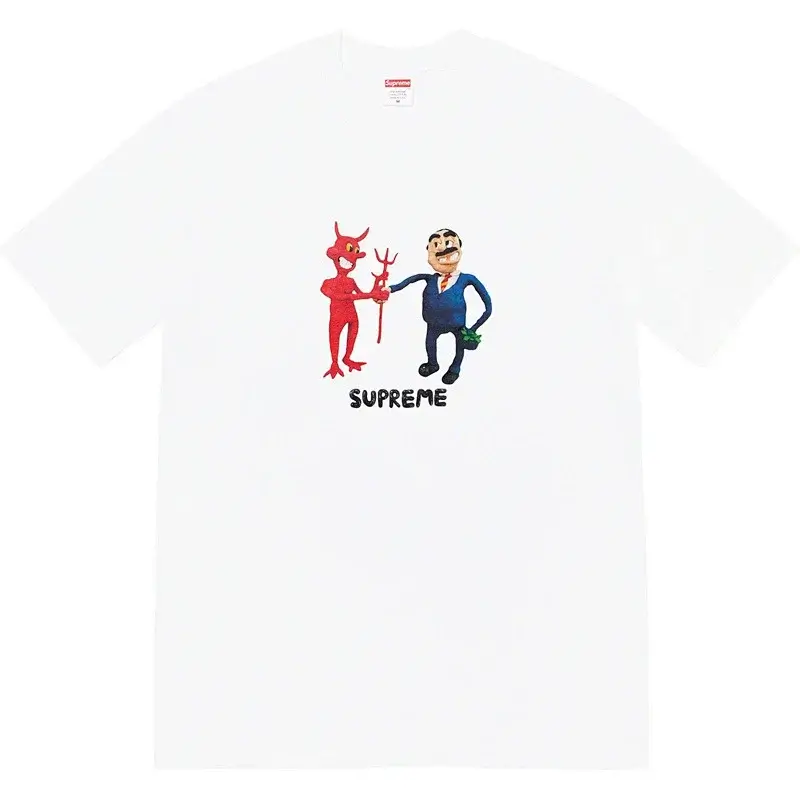 Supreme White Devil Businessman Tee