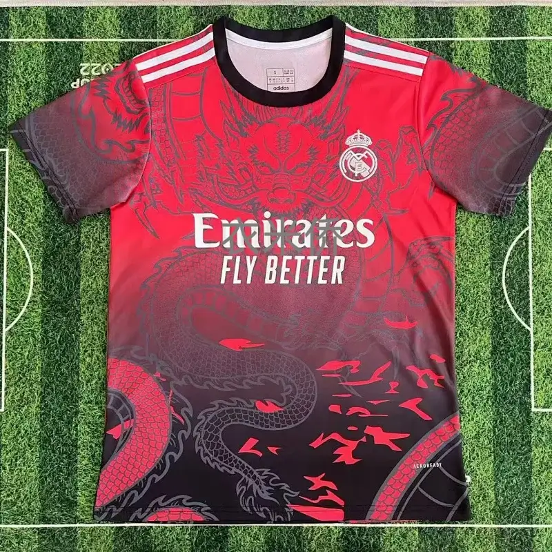 Adidas Real Madrid Dragon Jersey White Black Gradient