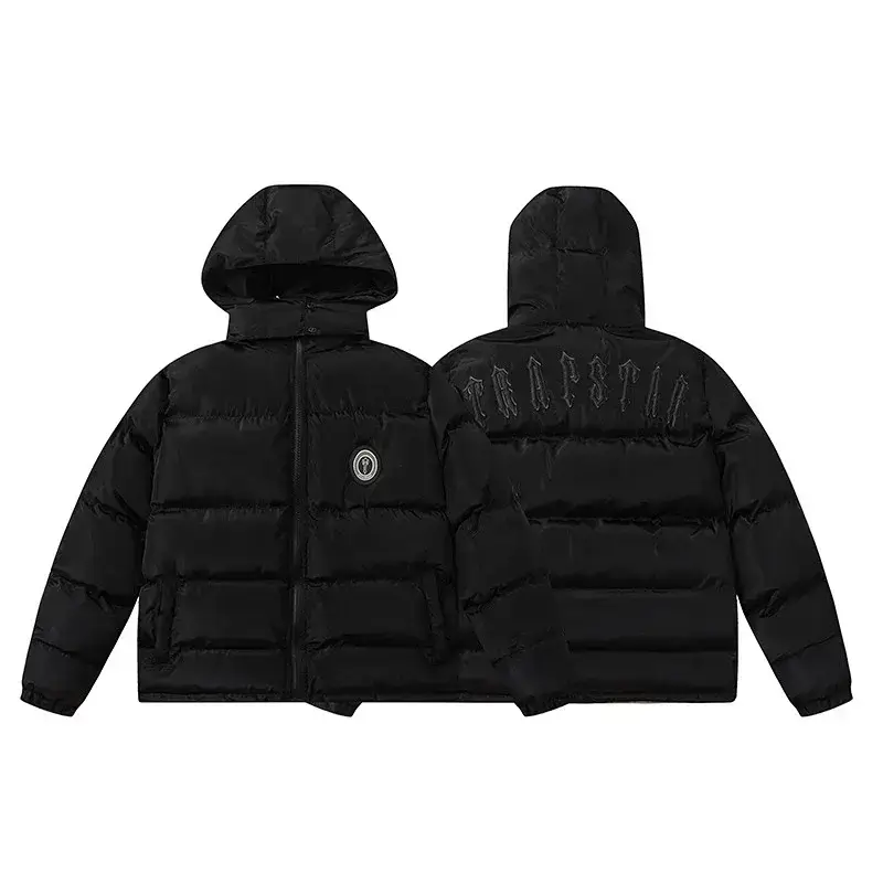 TRAPSTAR Black Logo Puffer Jacket