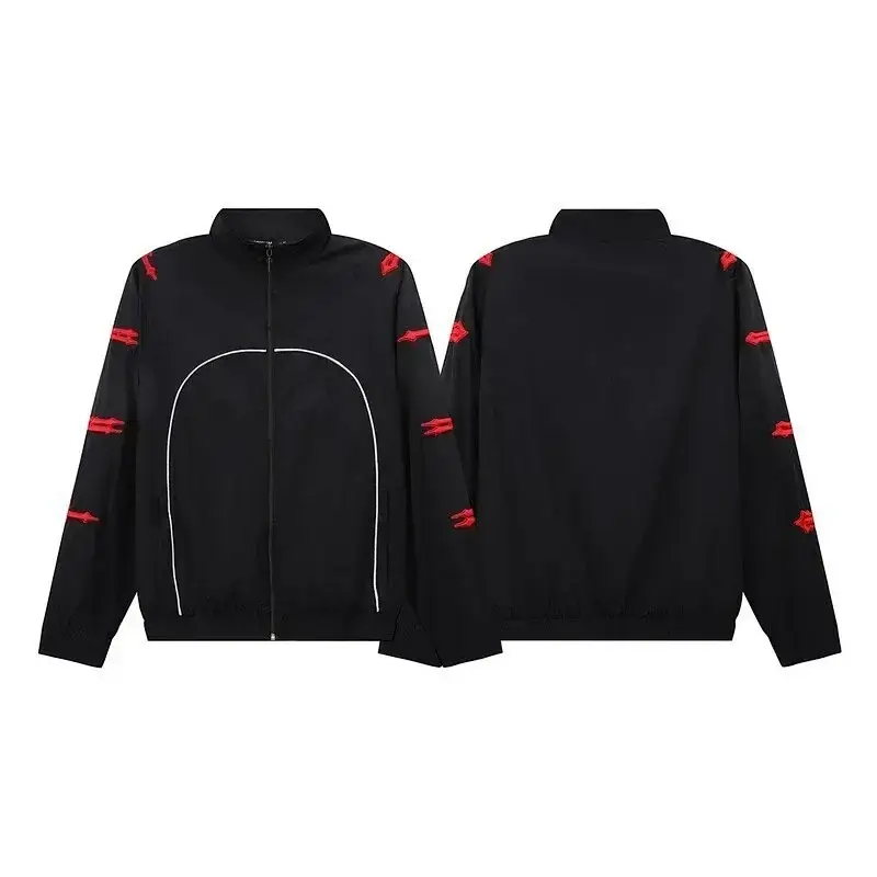 TRAPSTAR Black Stand-Collar Zip Jacket