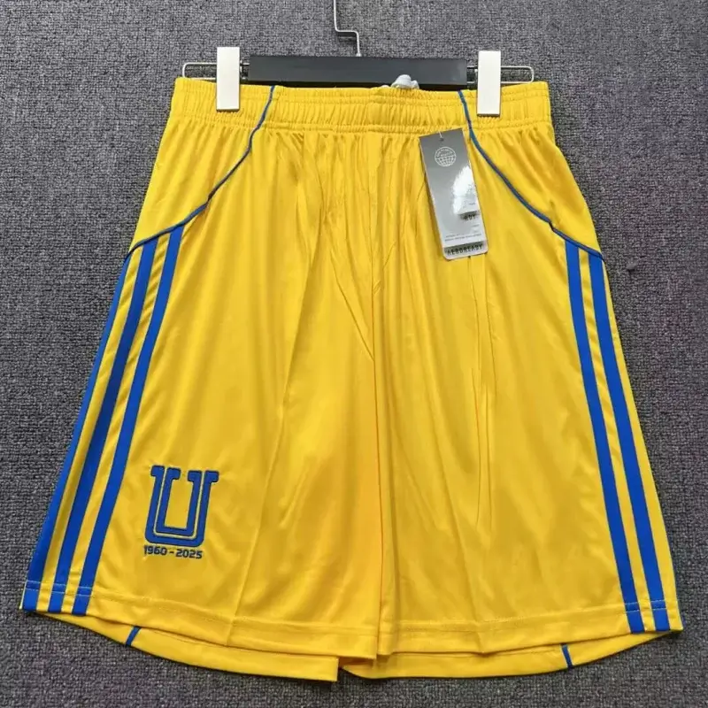 Real Madrid Blue Shorts with White Stripes