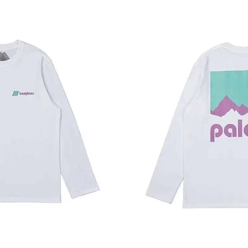 Berghaus White Logo Tee with Mountain Graphic