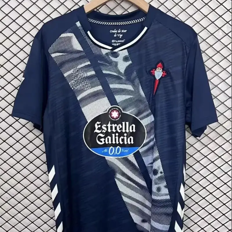 Gava Dark Blue & Yellow Striped Polo Jersey