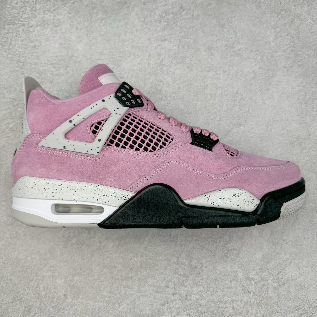 Air Jordan 4 Retro Pink Suede Shoes