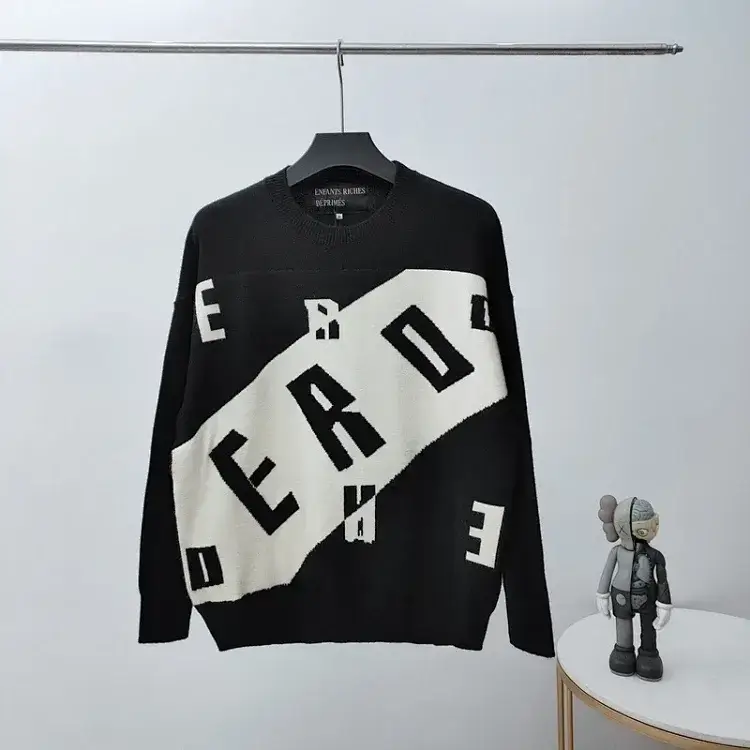 ERD Black Crew Neck Sweater