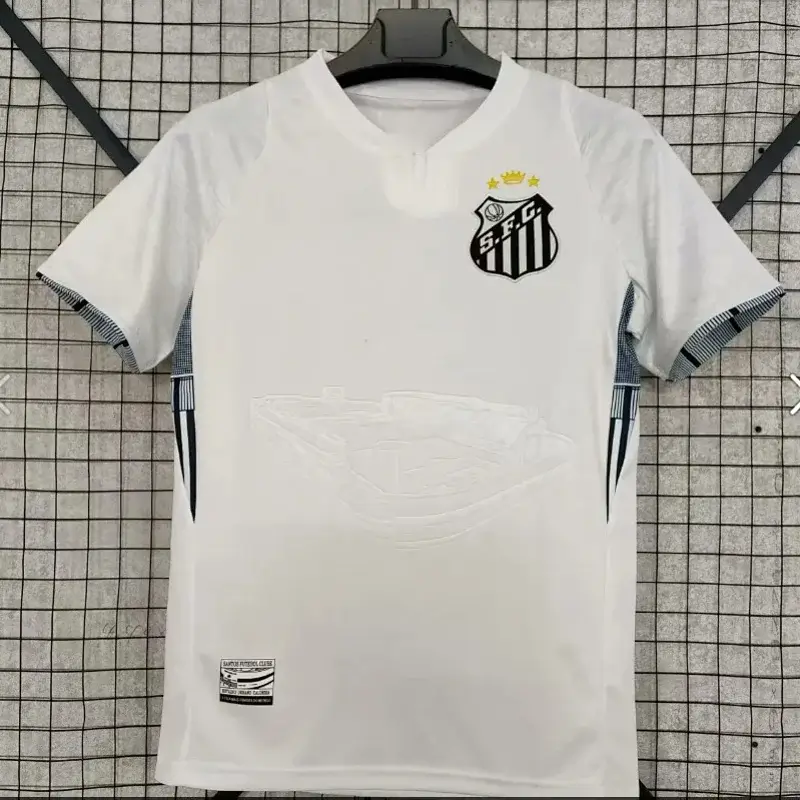 Amazonas White Soccer Jersey with Geometric Pattern