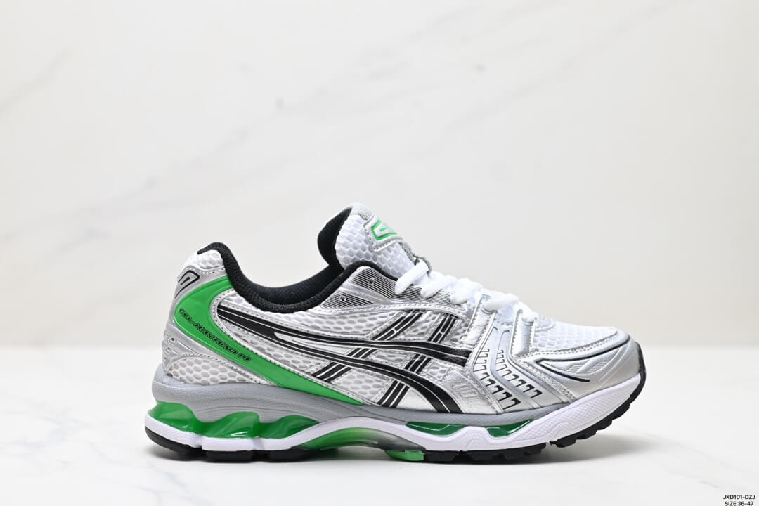 Asics Gel-Kayano Running Shoes White Green