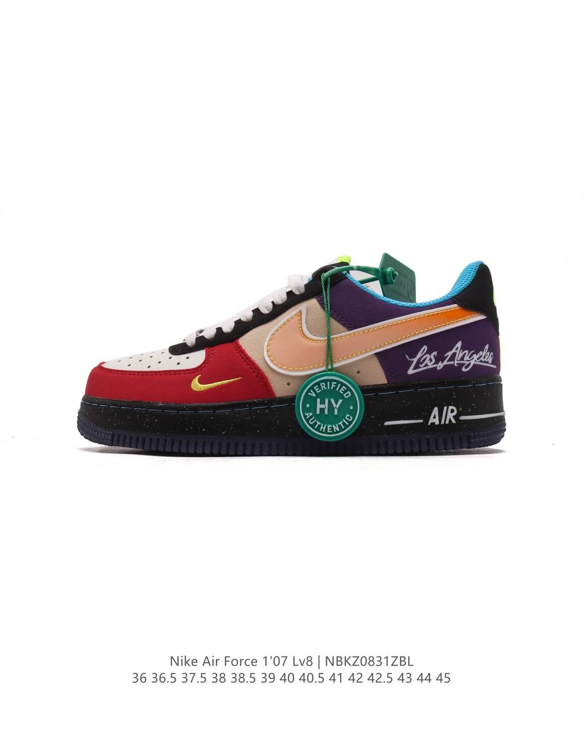 Nike Air Force 1 '07 Lv8 Los Angeles Multi-Color Sneakers