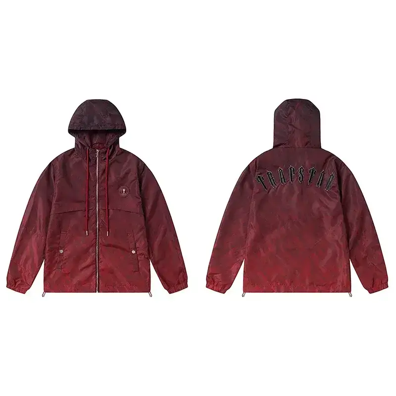 TRAPSTAR Burgundy Camo Zip Hoodie