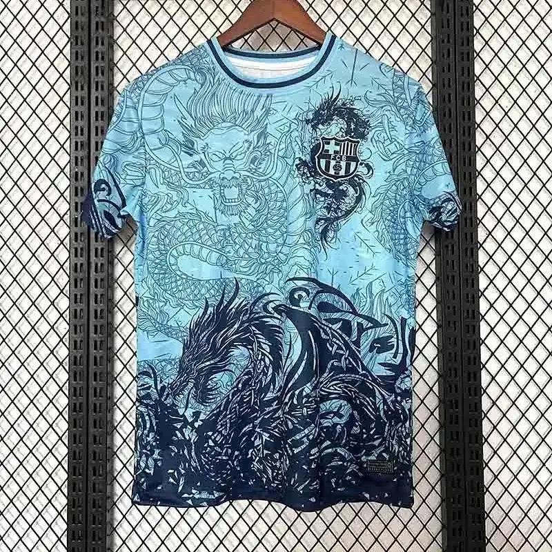 FC Barcelona Black Red Blue Snake Leaf Jersey