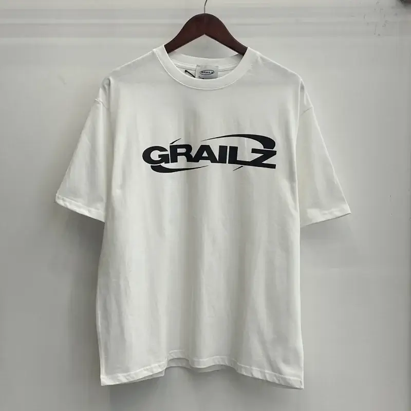 GRAILZ White Crew - Neck Short - Sleeve T - Shirt with GRAILZ Logo
