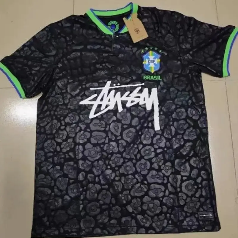 Stussy Brazil Soccer Jersey with Graffiti Logo