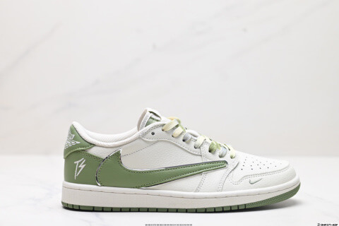 Nike Air Jordan 1 Travis Scott Reverse Swoosh Low Basketball Shoes