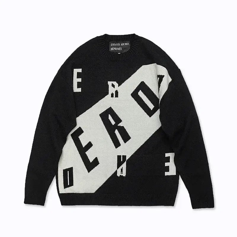 Enfants Riches Déprimés Black ERO Pattern Knit Sweater