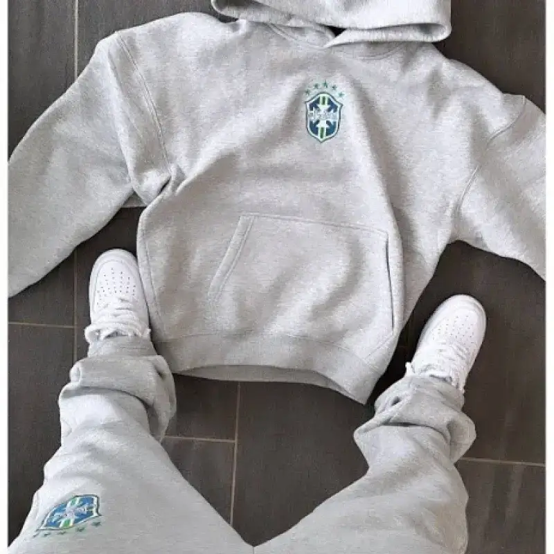 PLAY Gray Emblem Hoodie & Sweatpants Set