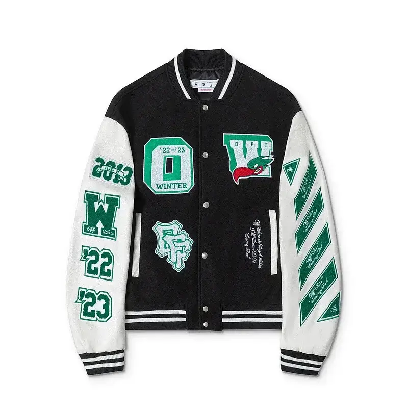 Off-White Black & White Varsity Jacket