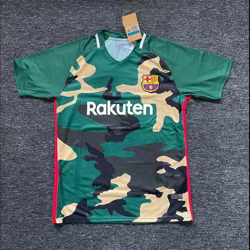 FC Barcelona Spotify Jersey: White/Pink/Blue Abstract