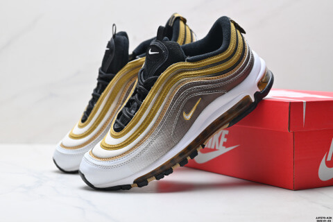 Nike Air Max 97 SE Bullet Train Full-Length Air Cushion Shock-Absorbing Sports Shoes