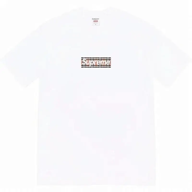 Supreme x Burberry Box Logo Tee